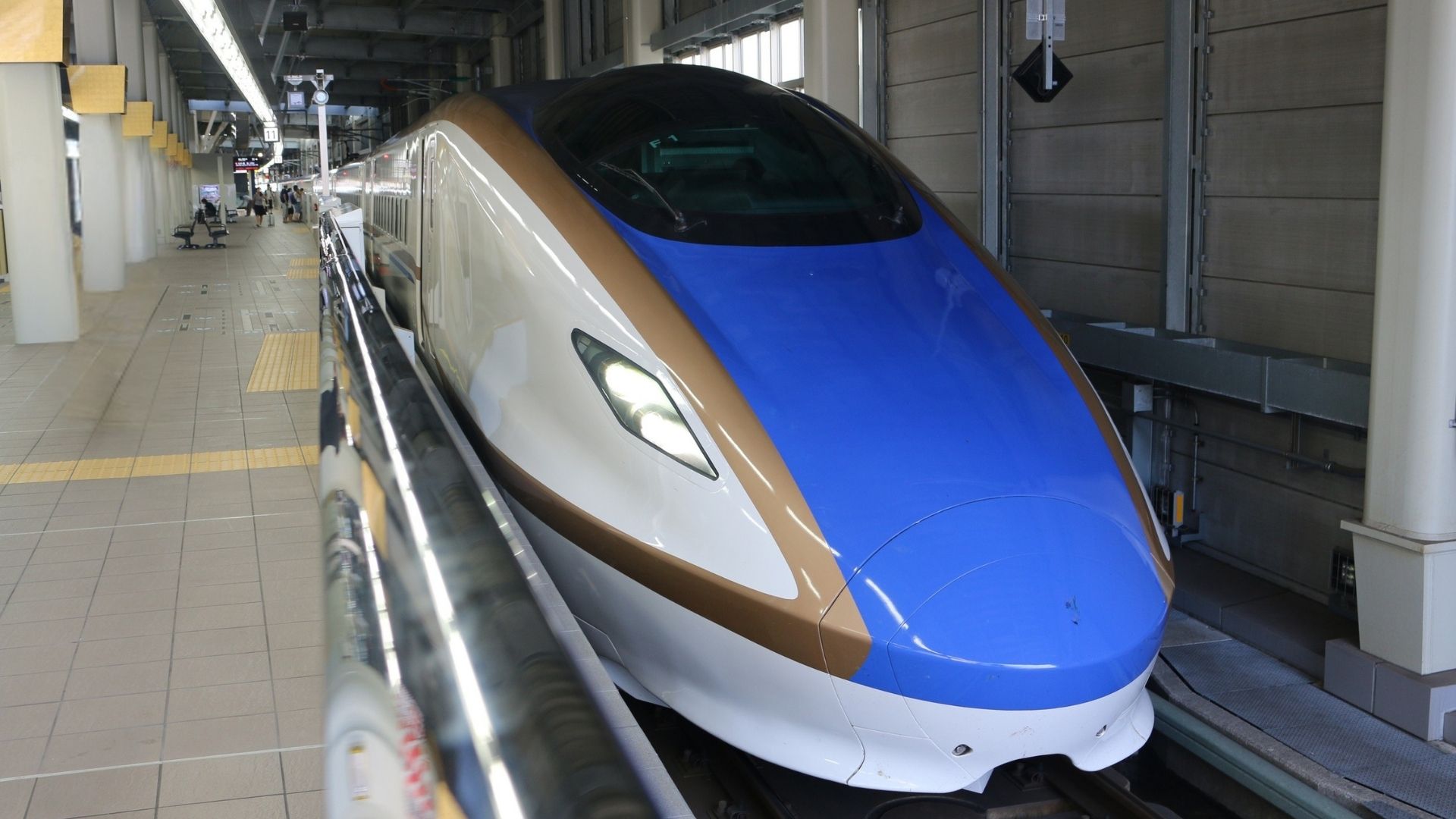 The Hokuriku Shinkansen (Hakutaka) connects Tokyo and Iiyama Station.